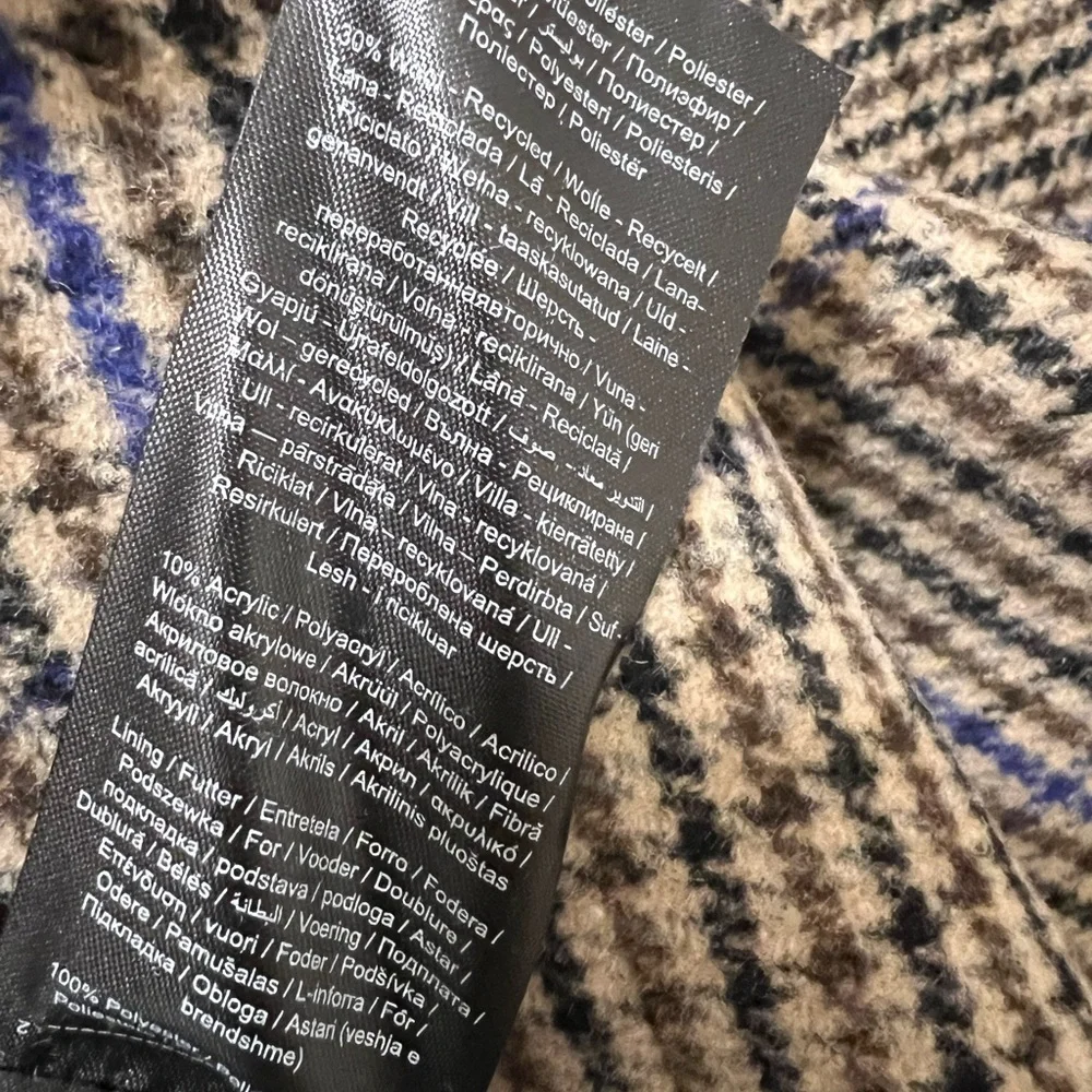 Vero Moda Wool Blend Plaid Coat - Picture 10 of 10